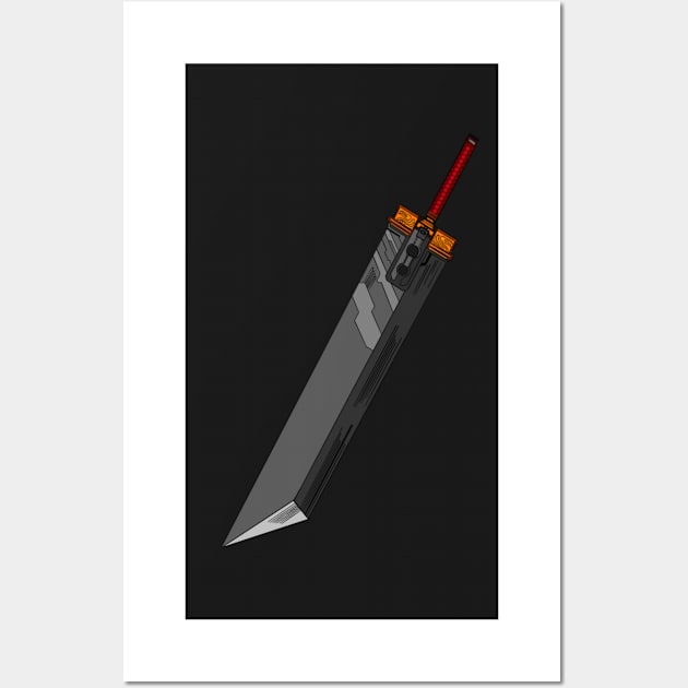 Buster Sword Wall Art by Popstarbowser